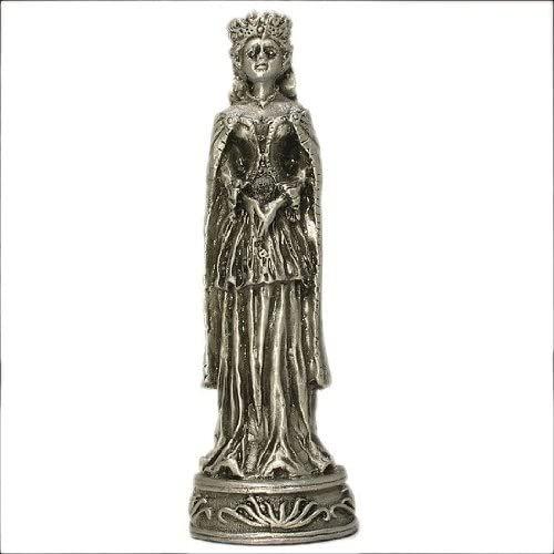 Medieval Pewter Chess Pieces, 3.5 in. King