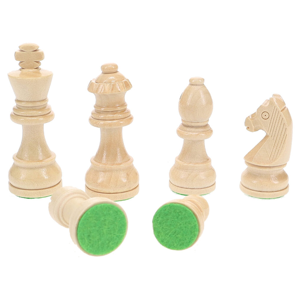 WE Games Black Stained Wood Staunton Weighted Chess Pieces, 3 in. King