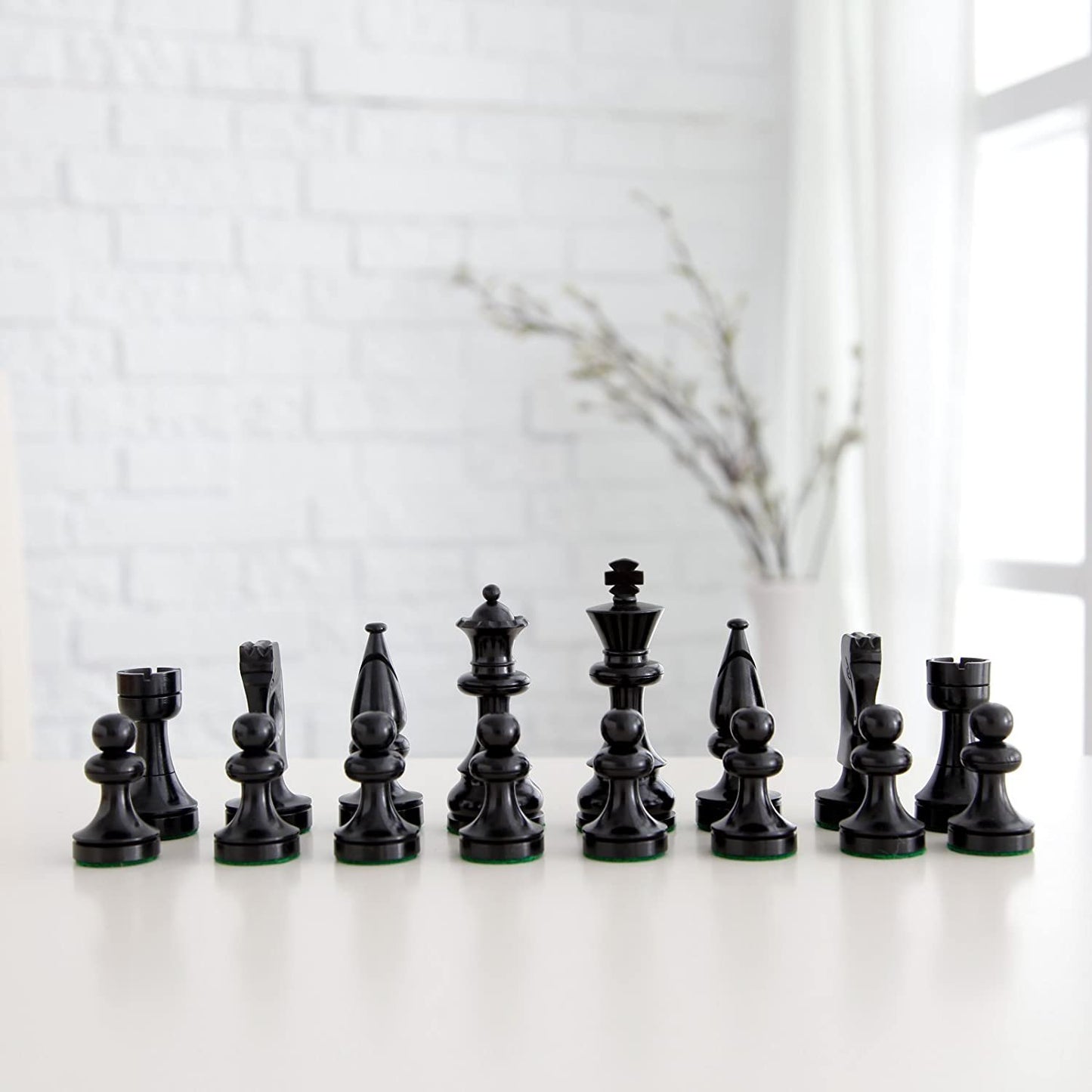 Wooden Russian Style Chess Pieces, 3.5 in. King