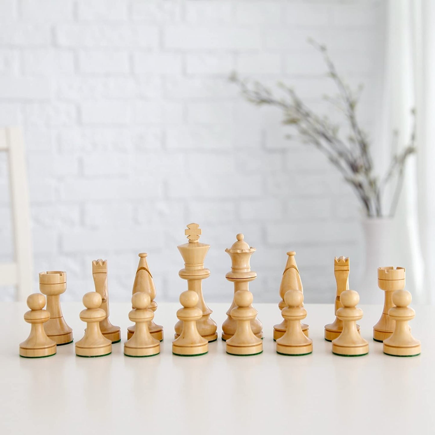 Wooden Russian Style Chess Pieces, 3.5 in. King