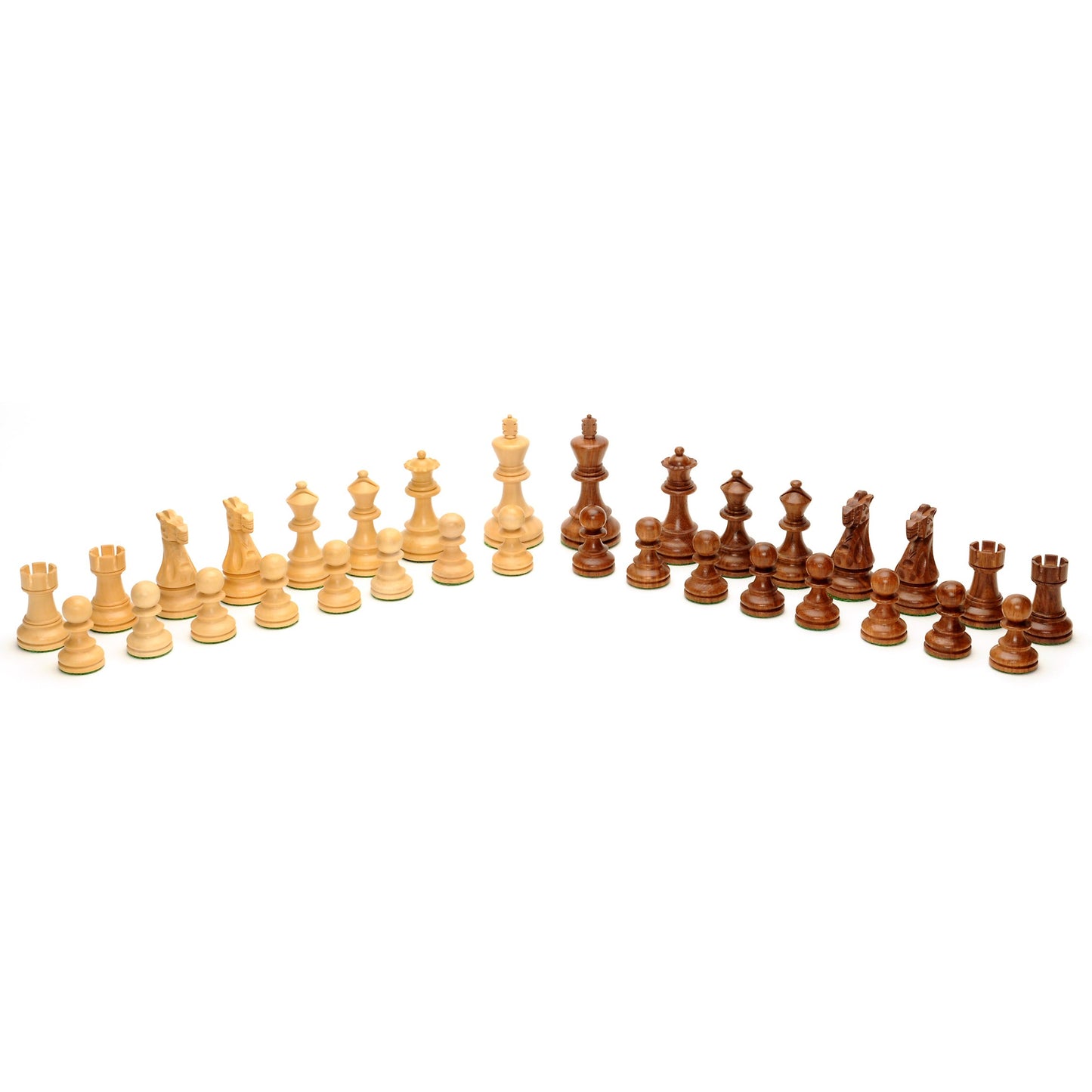 WE Games Weighted English Staunton Wood Chess Pieces in Box, 3.5 in. King