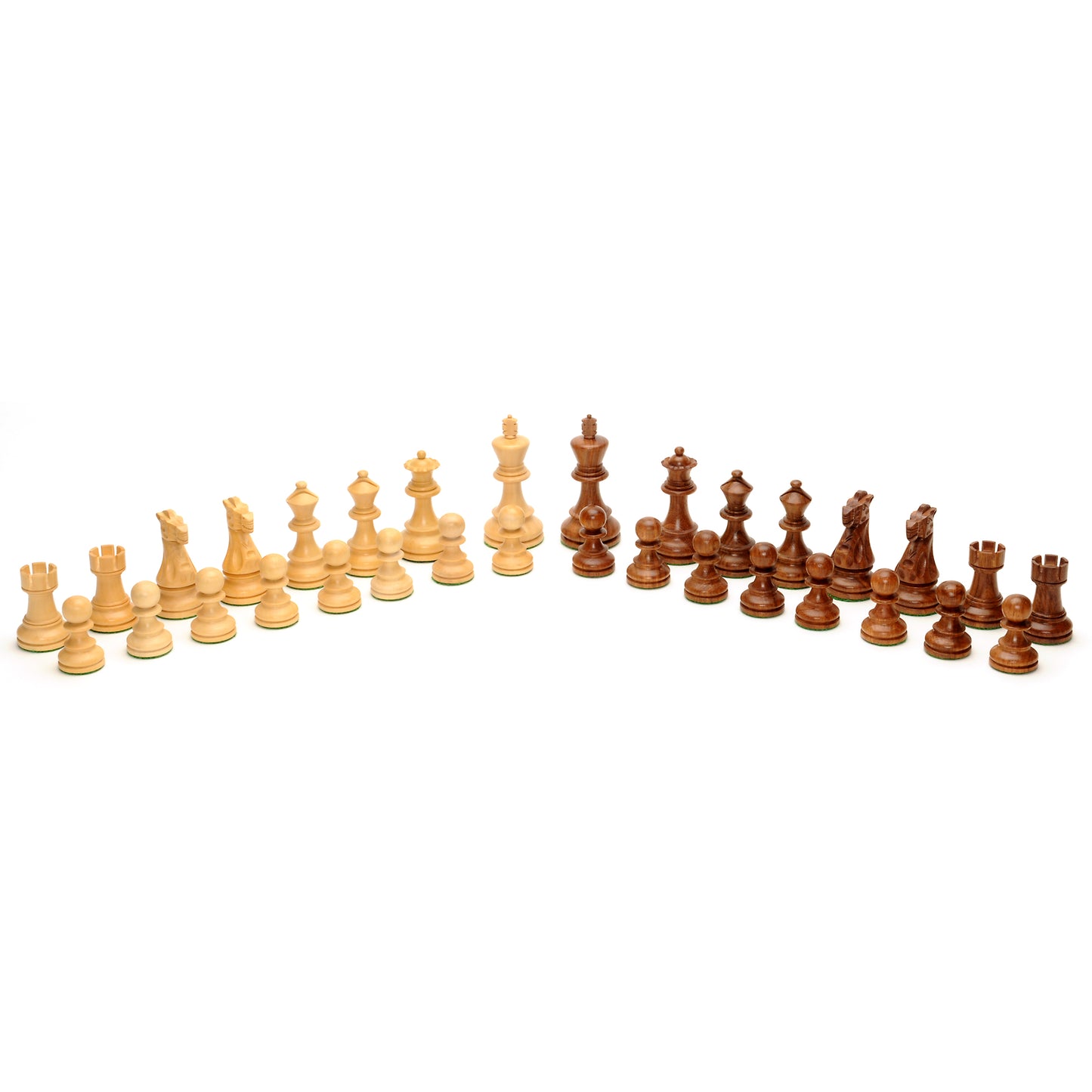 English Staunton Chess Pieces, Weighted with 4 in. King