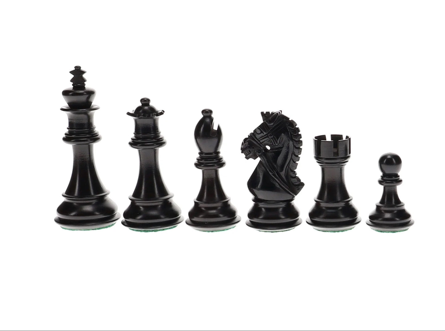 WE Games Luxury Staunton Bridle Knight Chess Pieces, 4 inch king