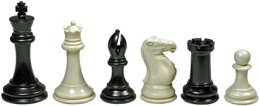 WE Games Tournament Triple Weighted Plastic Chess Pieces, 4 in. King