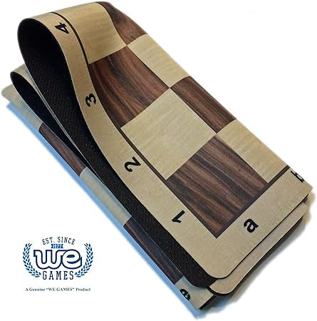 WE Games Mousepad Tournament Chessboard, 20 inches - Wood Grain Print