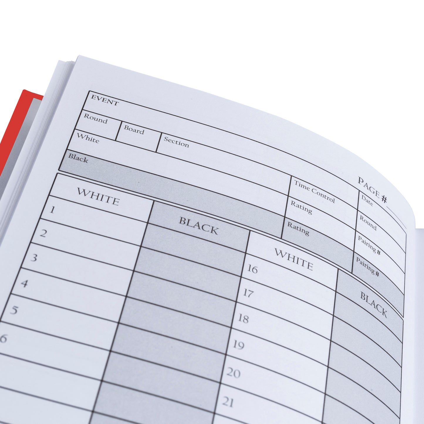 Hardcover Chess Scorebook & Notation Pad - Soft Touch