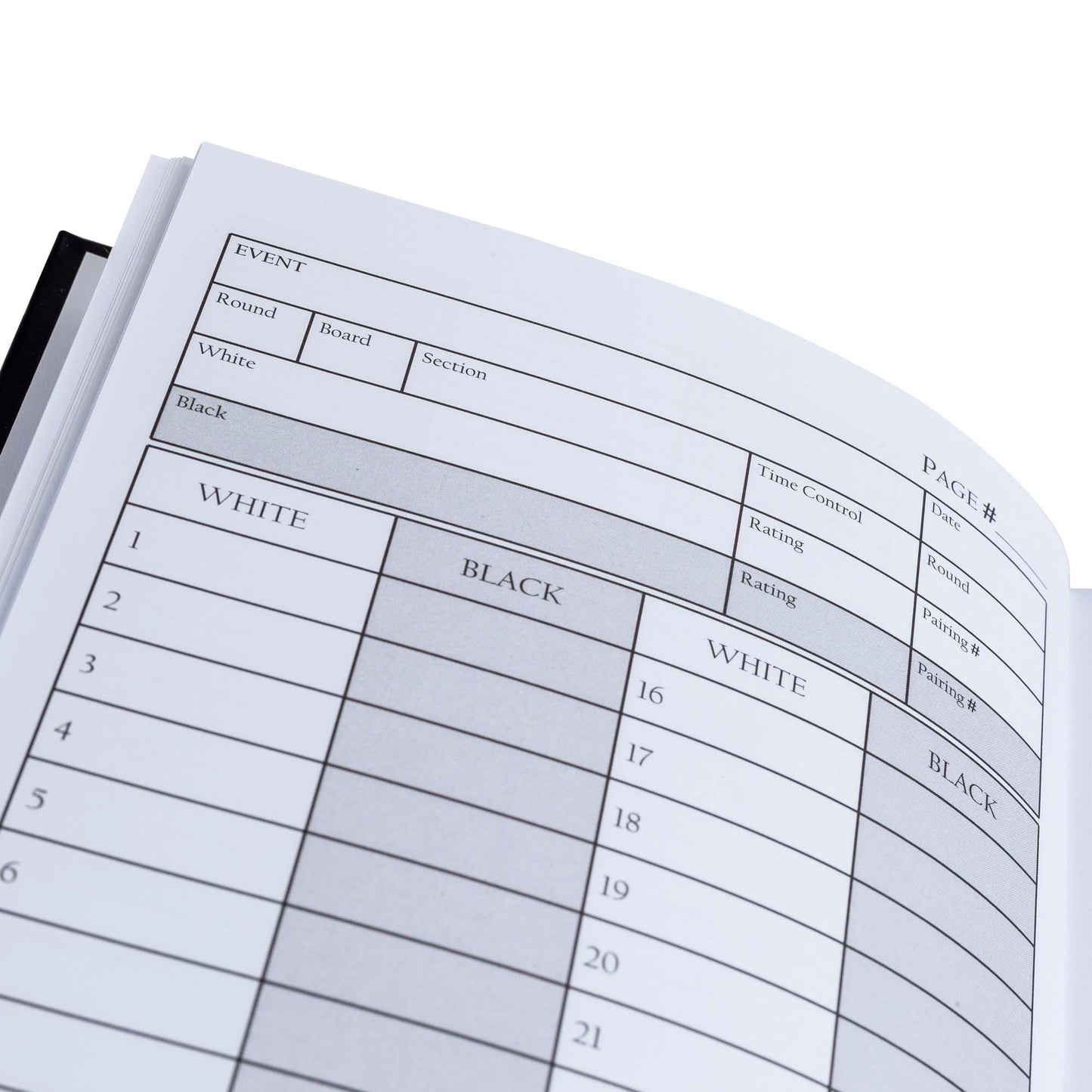 WE Games Hardcover Chess Scorebook & Notation Pad - Soft Touch