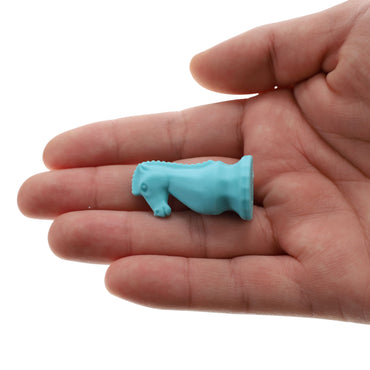 WE Games Blue Knight Chess Erasers - Bulk Pack of 30