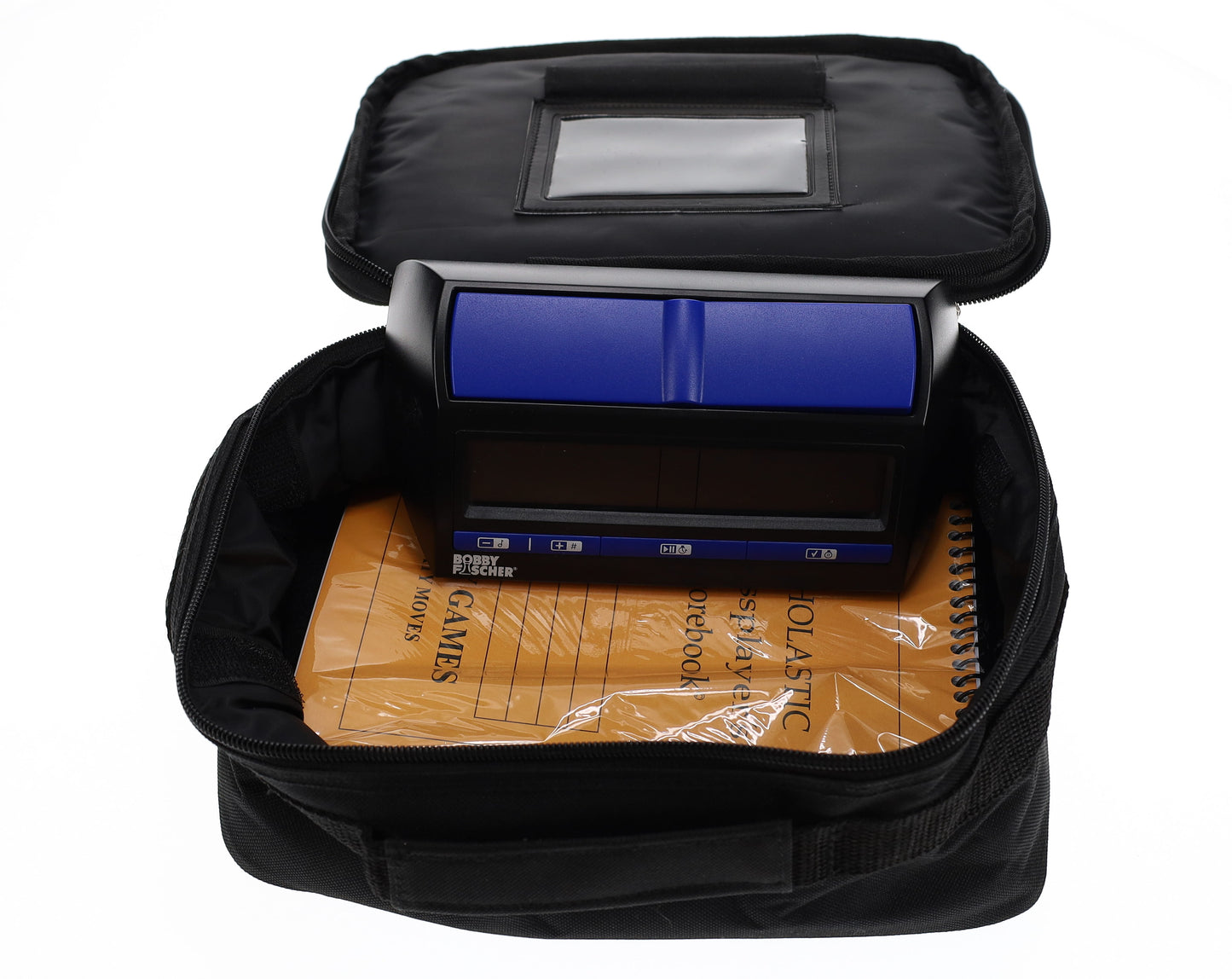 WE Games Padded Chess Travel Bag for Clock or Pieces - Black, 9.5 inches