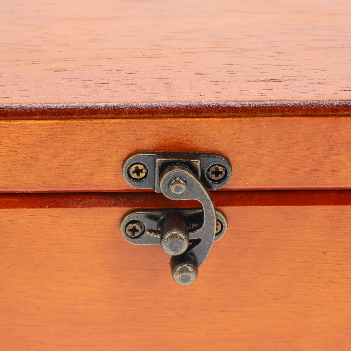 WE Games Old World Wooden Treasure Box with Brass Latch