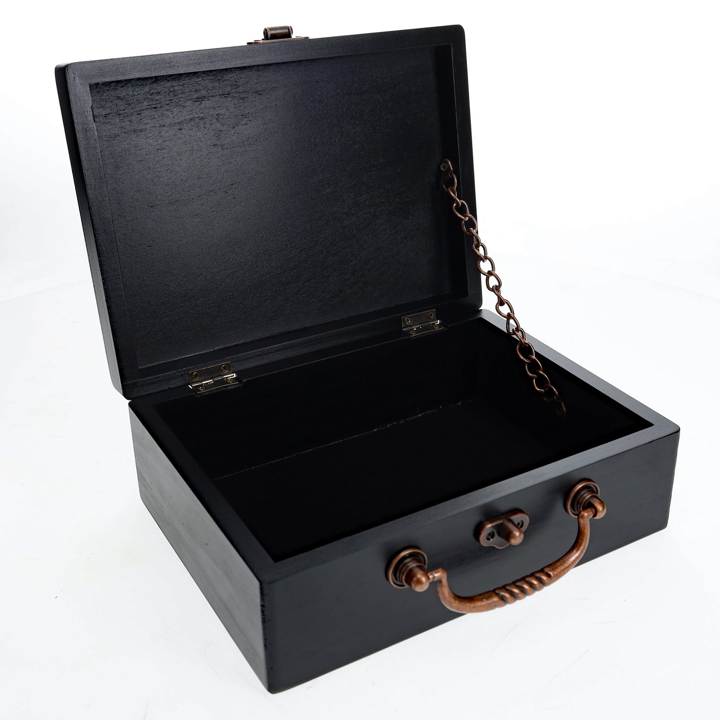 WE Games Wooden Keepsake Stash Box with Old World Handle