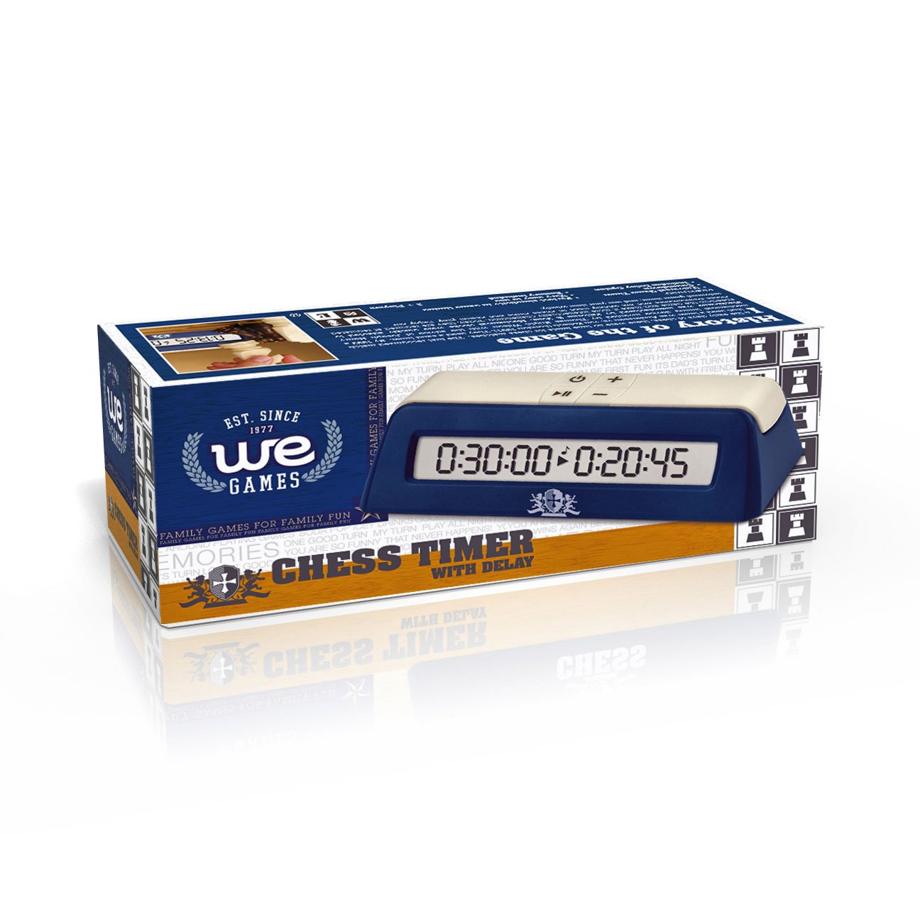 WE Games Digital Chess Clock/Game Timer with delay Button