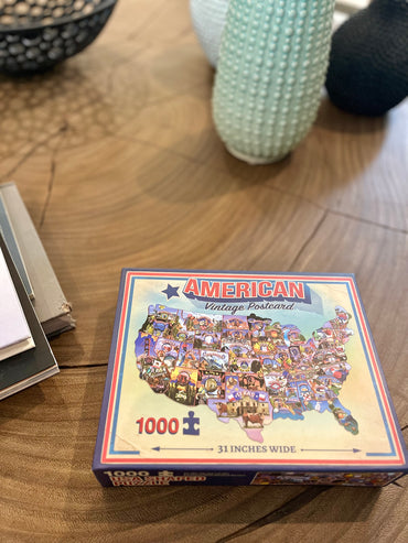 USA Vintage Postcards Jigsaw Puzzle - 1,000 pieces