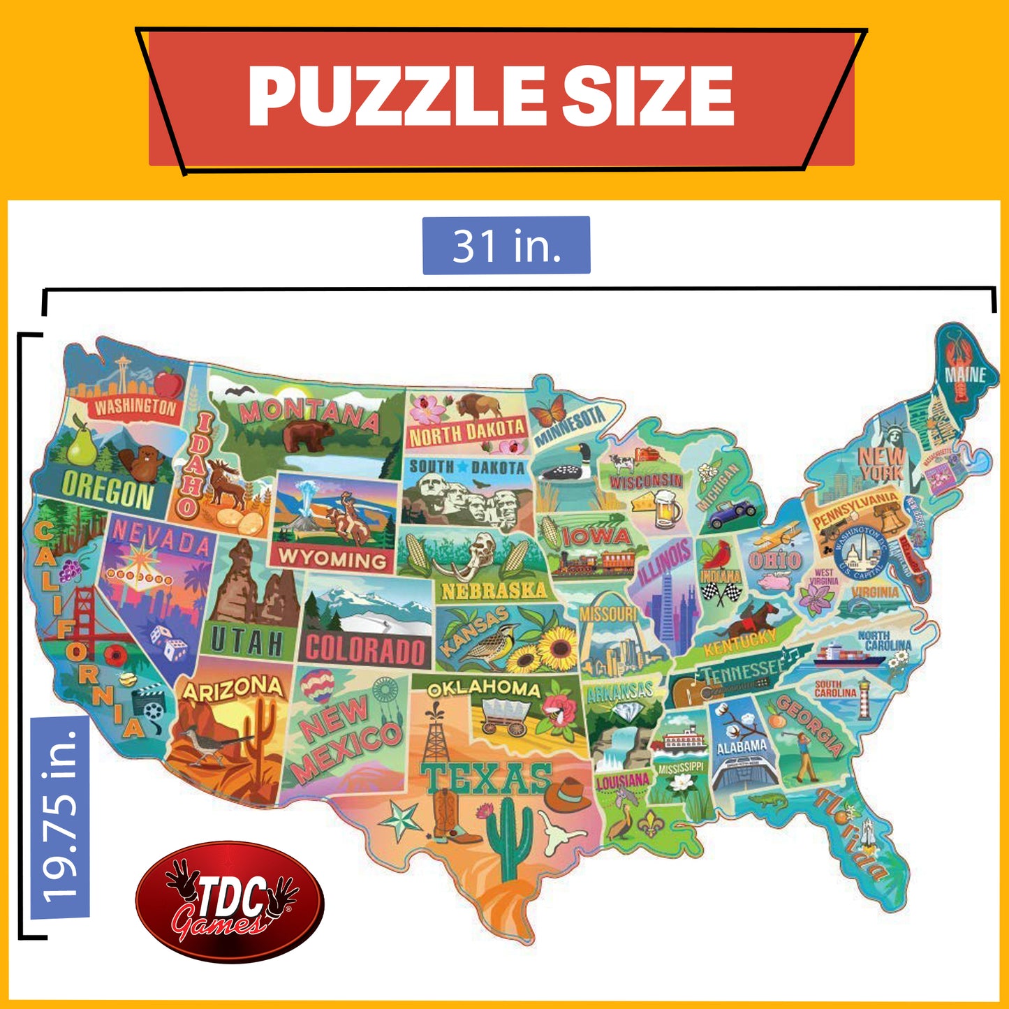 American Roadtrip Jigsaw Puzzle - 1,000 Pieces