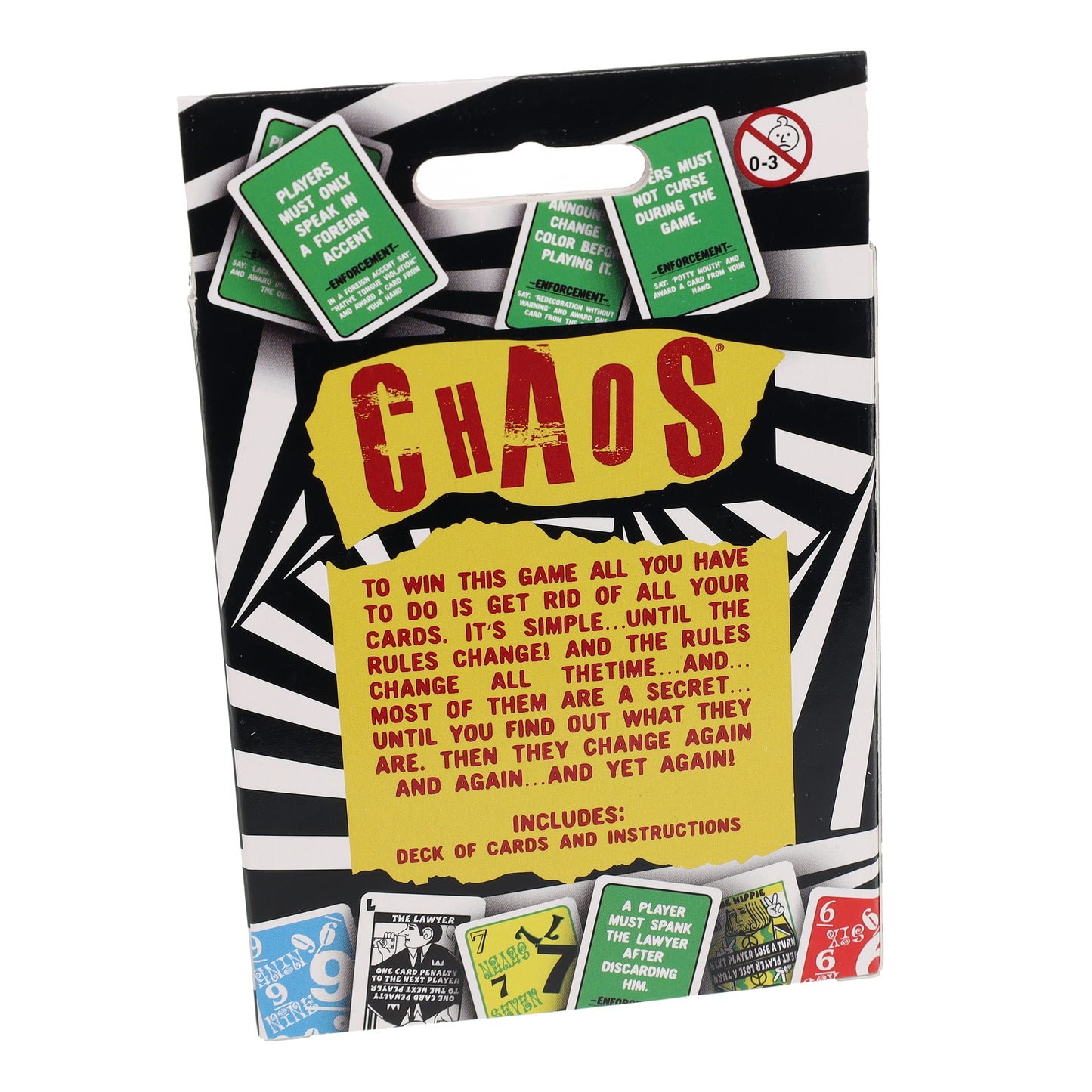 The Chaos Card Game of Everchanging Rules