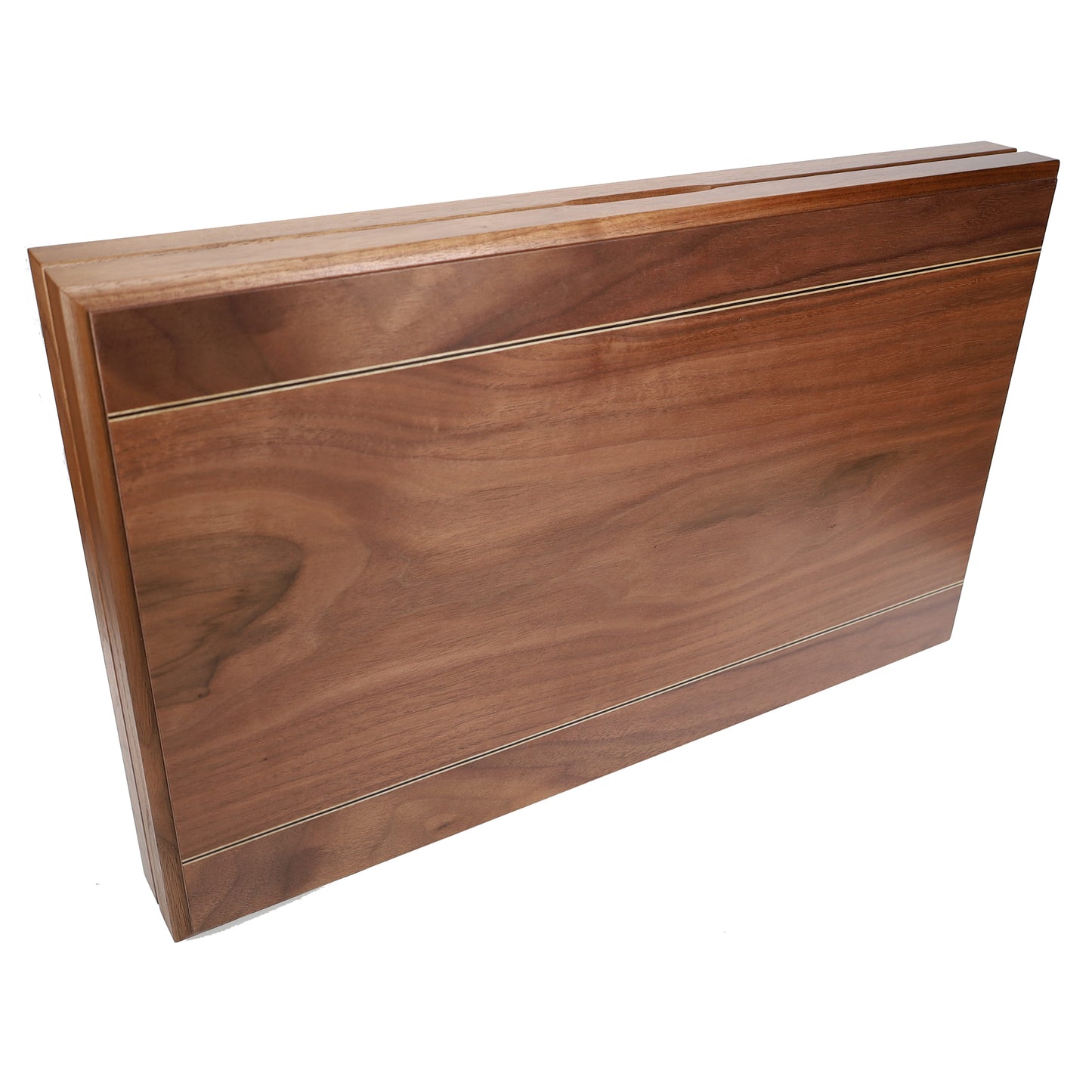 Wood Inlay Backgammon Set in Beachwood