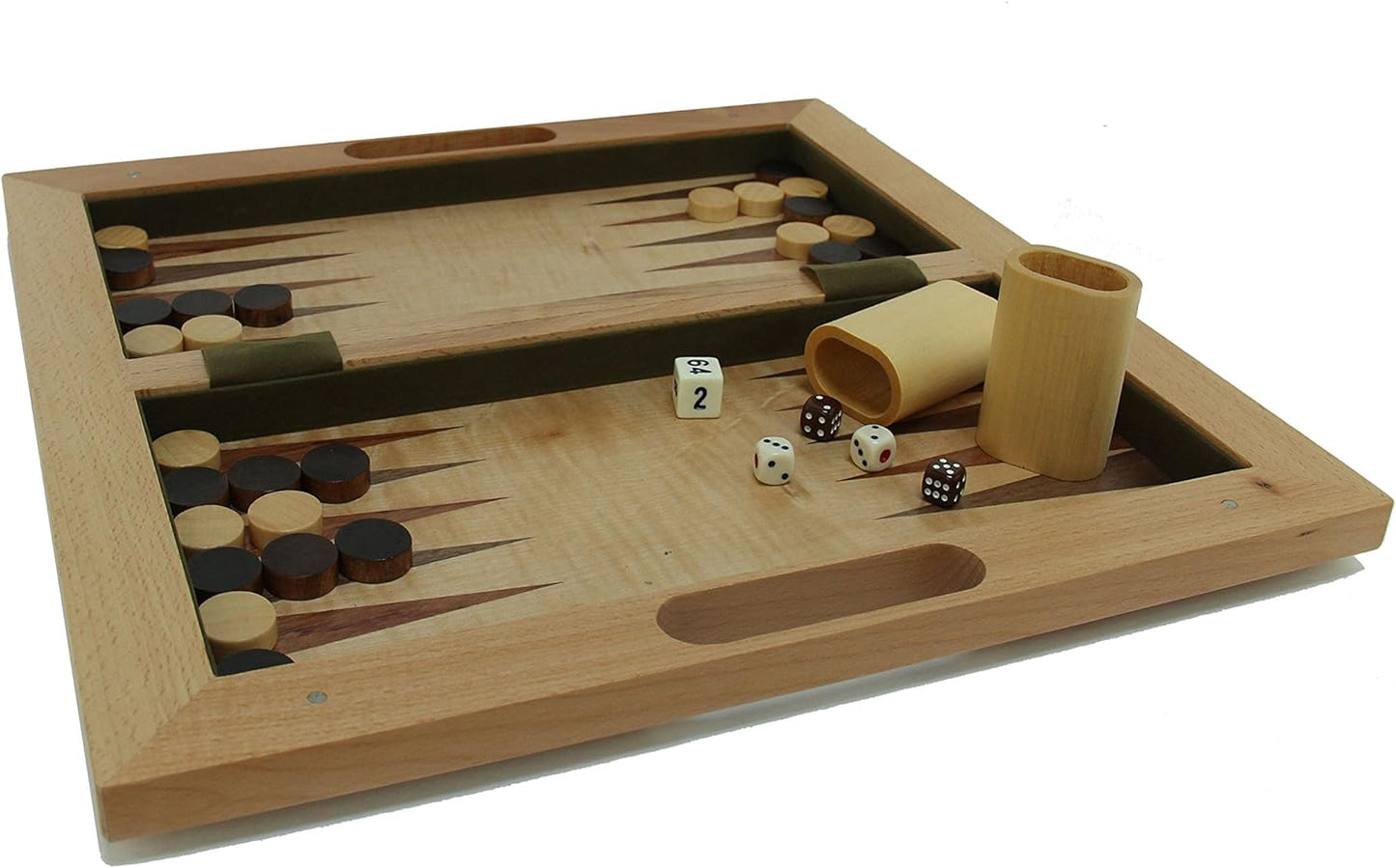 3-in-1 Camphor Wood Chess, Checkers and Backgammon Set