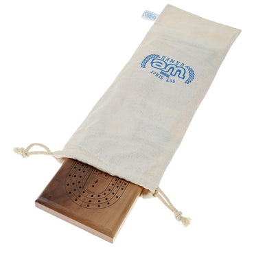 WE Games Cribbage Board Cloth Storage Bag with Drawstring - 18 x 6 inches when flat