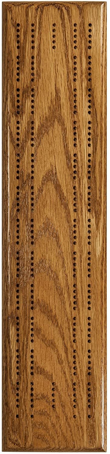 WE Games Competition Cribbage Set (Made in USA) - Solid Wood Sprint 2 Track Board with Metal Pegs