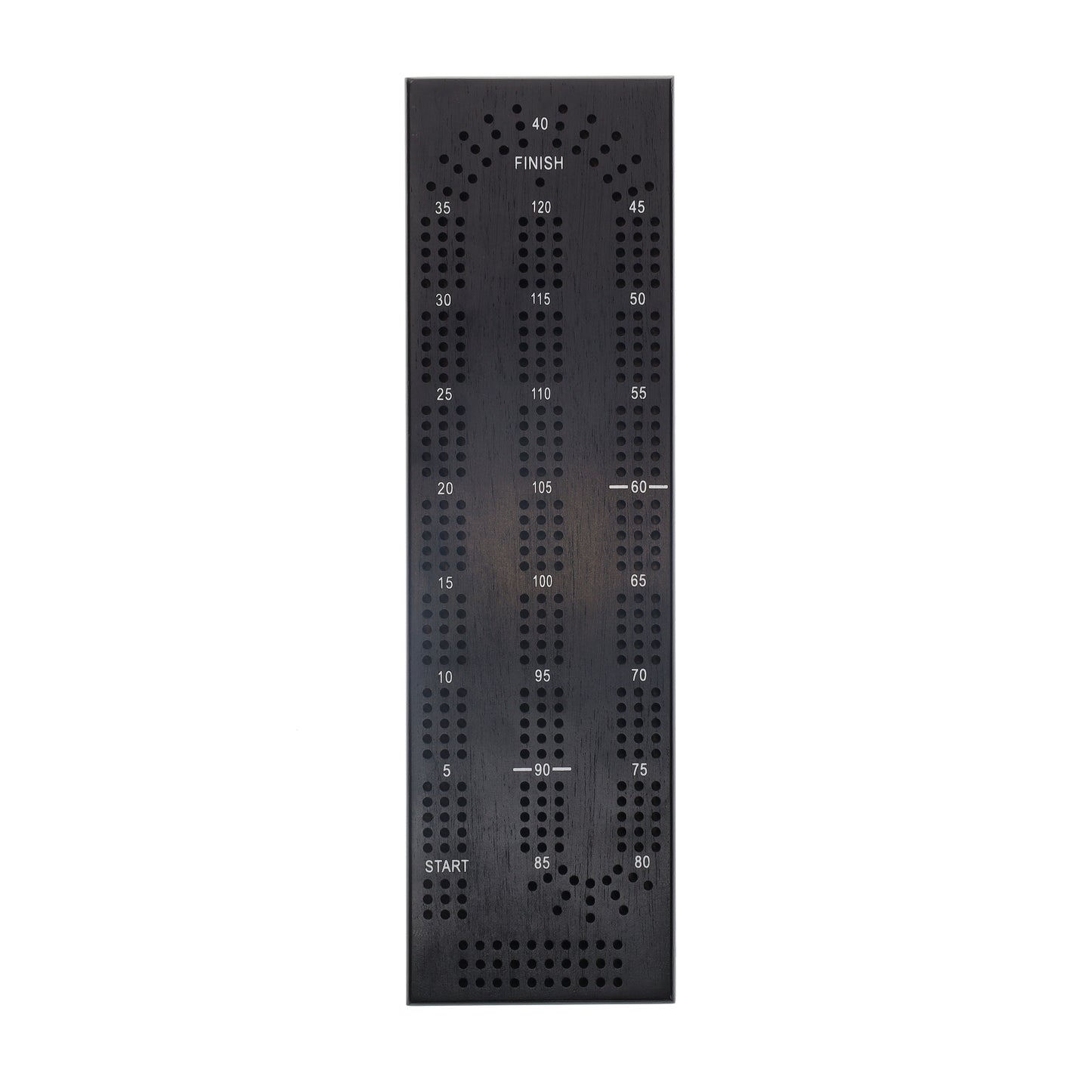 WE Games Cabinet Cribbage Set - Solid Wood Continuous 3 Track Board with Easy Grip Pegs, Cards and Storage Area