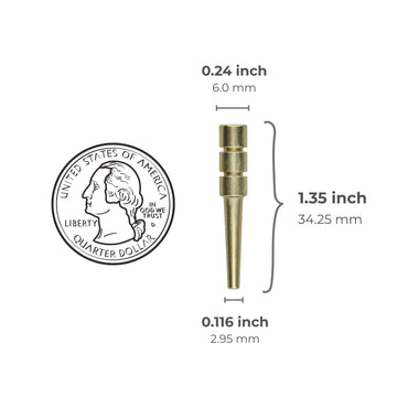 WE Games King-Sized Ultimate Cribbage Pegs - Set of 12 (3 Brass, 3 Chrome, 3 Copper, 3 Black)
