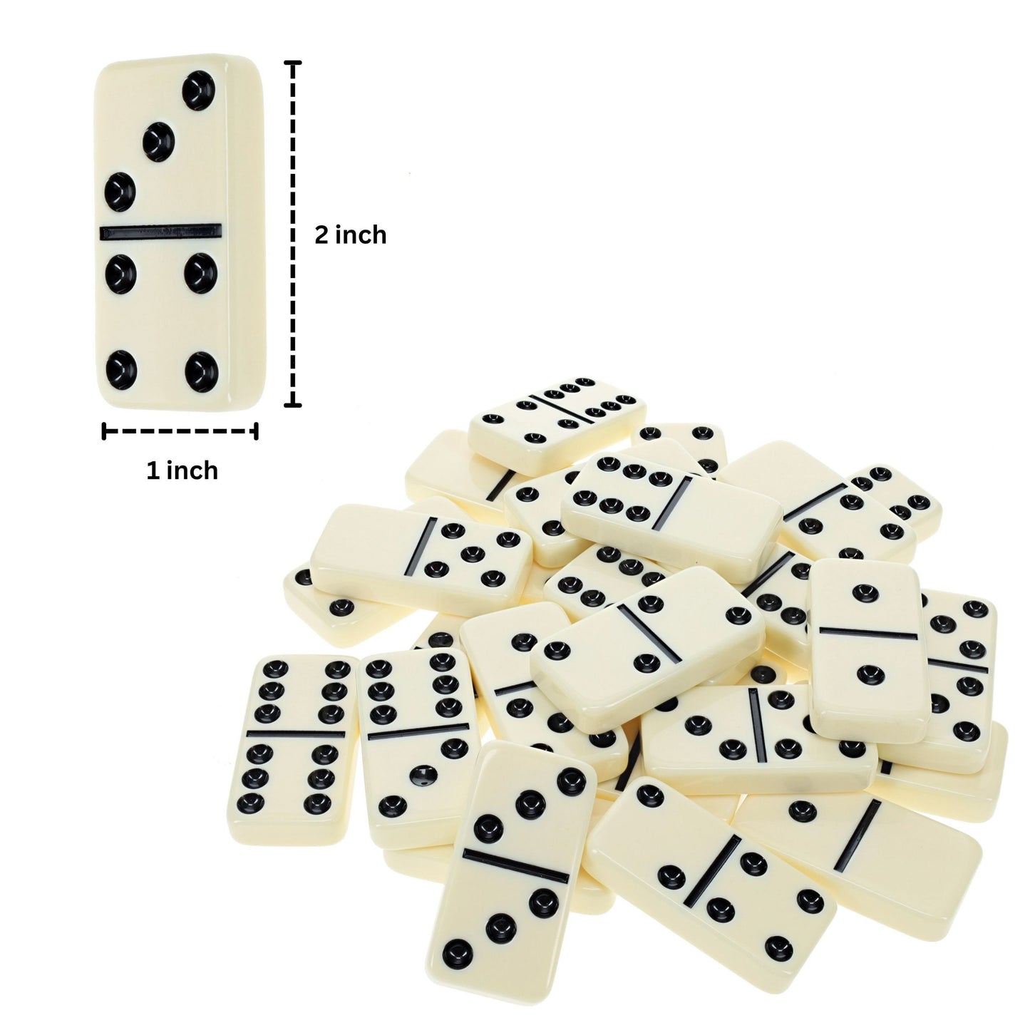 WE Games Double 6 Dominoes in Magnetic Wooden Box