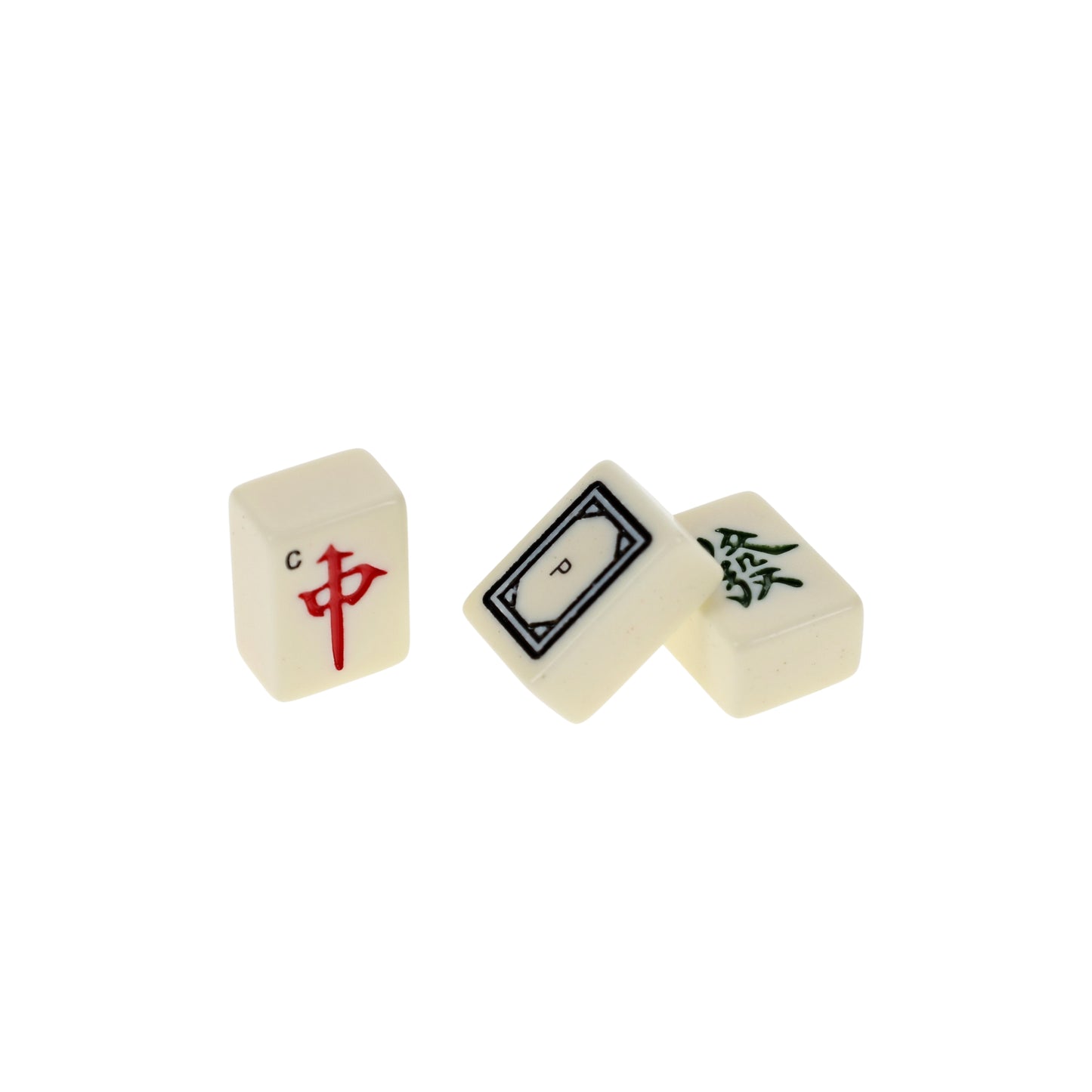 WE Games Traditional Chinese Mahjong Set Travel Size, Red Leatherette Travel Case with Ornate Dragon Design, 144 Tiles 24mm White Tiles
