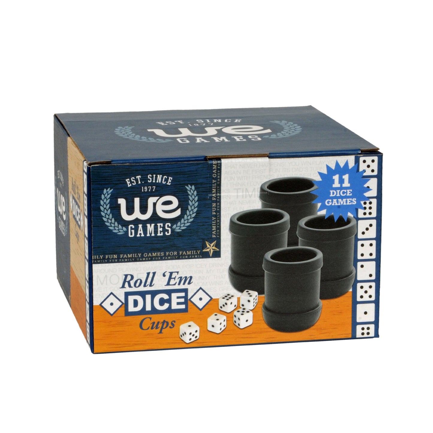Liar's Dice Set of 4 Plastic Cups