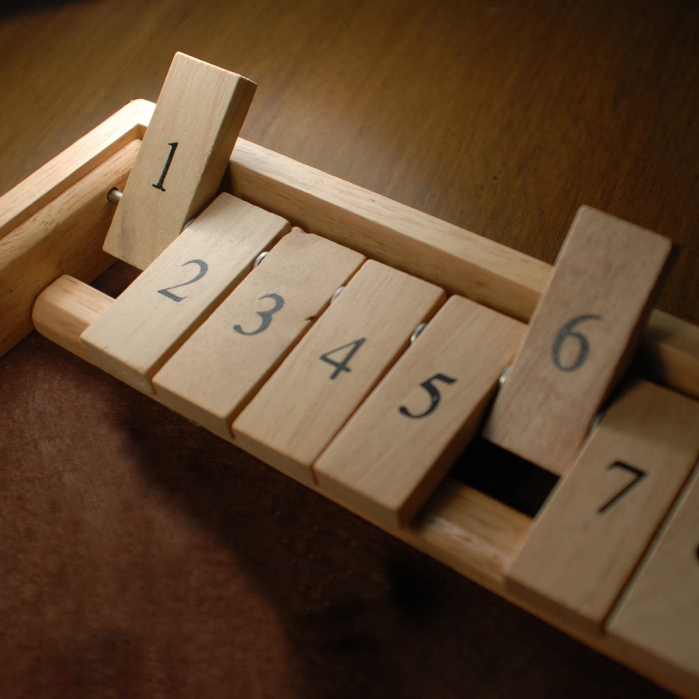 WE Games 9 Number Shut the Box Board Game, 11 in.