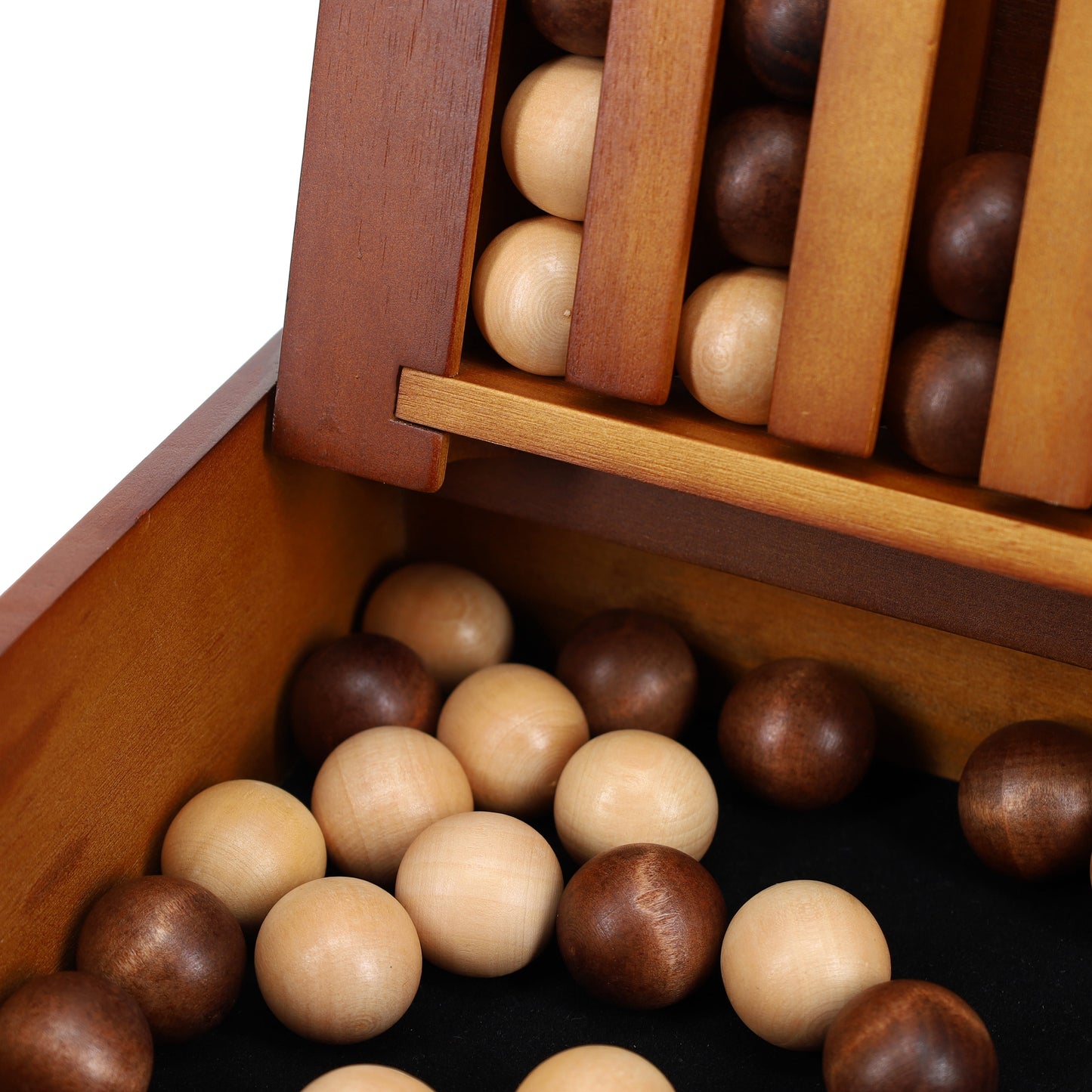 WE Games Wood Captain's Mistress Game (4 balls in a row) 11 inches