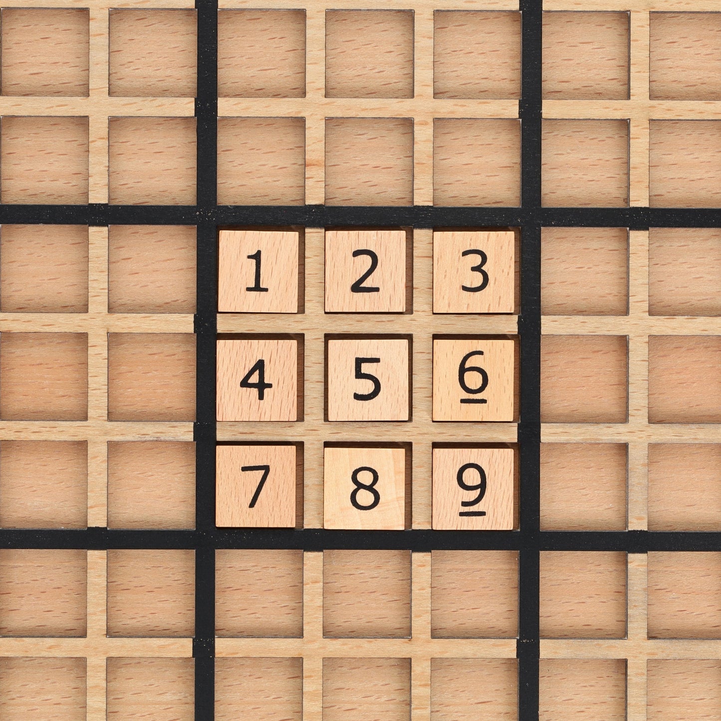 Wooden Sudoku Puzzle Board Game with Drawers - 11 in
