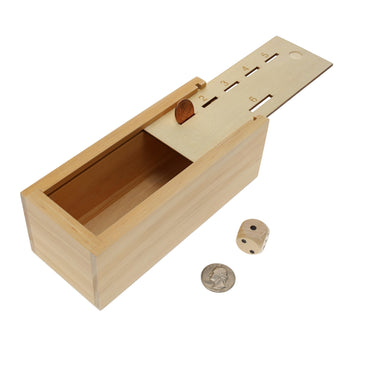 WE Games Wooden Super Six Penny Game - A Luck & Strategy Coin Game with Dice