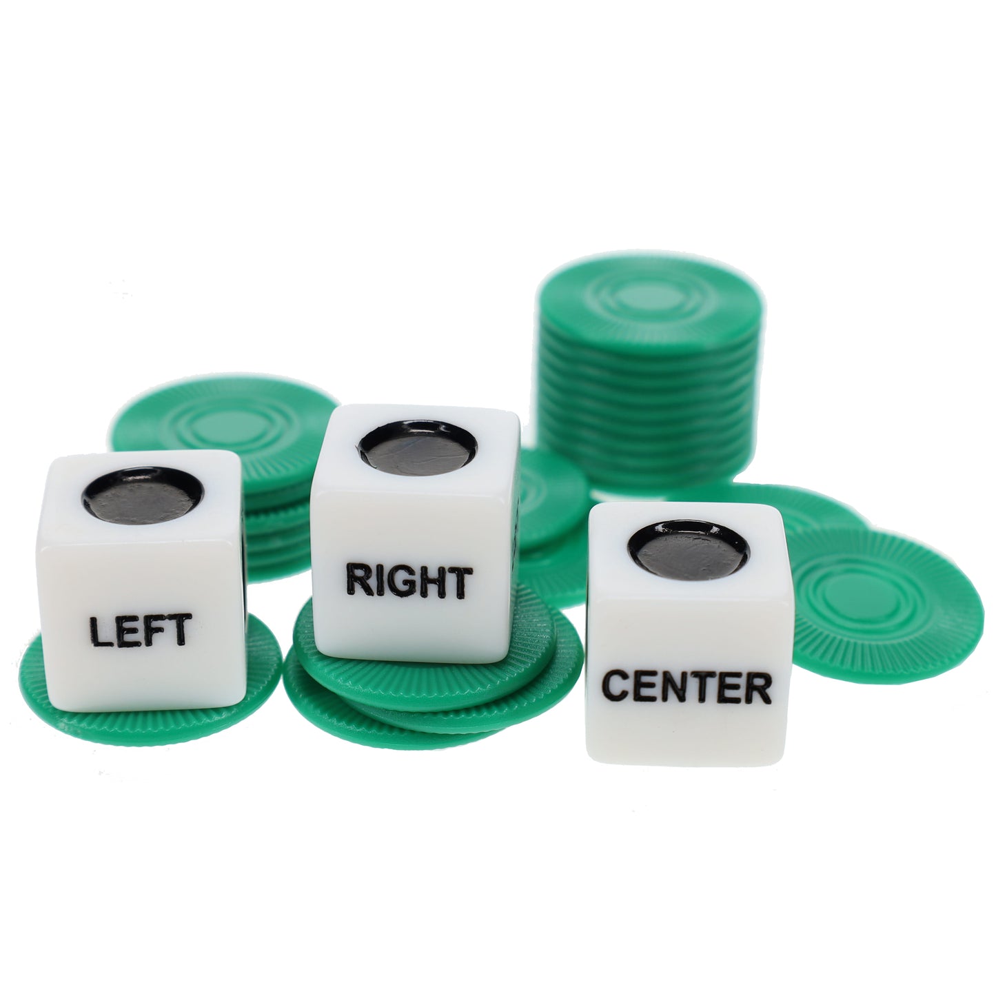 Left Right Center Dice Game in a Wooden Box