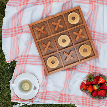 Tic Tac Toe Wooden Board Game