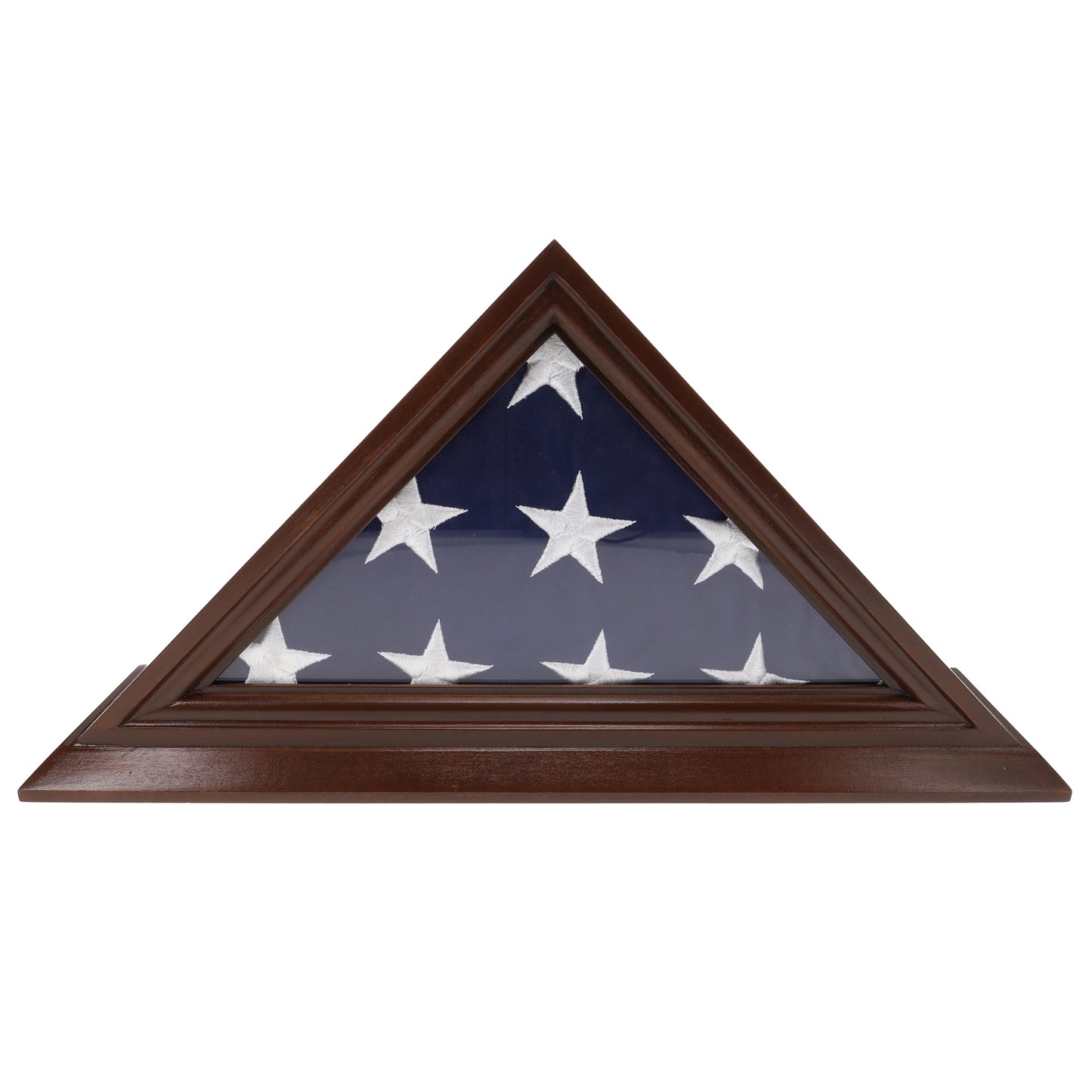 Solid Maple Memorial American Flag Display Case, Measures 26.25 x 13.25 x 3.625, Made in USA