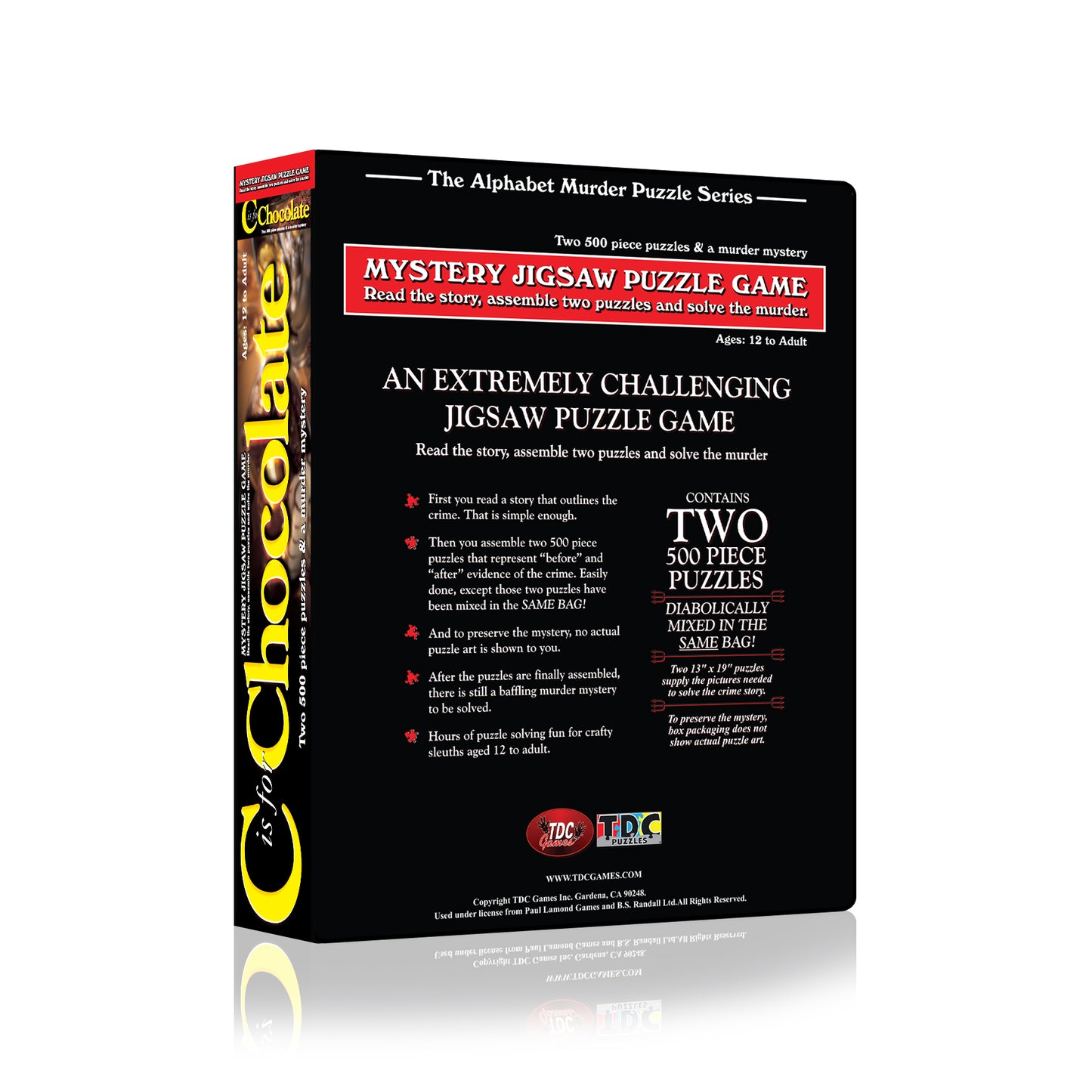 C is for Chocolate Alphabet Mystery Puzzles (2) 500 pieces