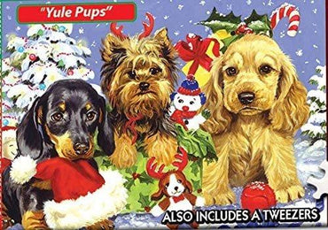 World's Smallest Jigsaw Puzzle - Yule Pups