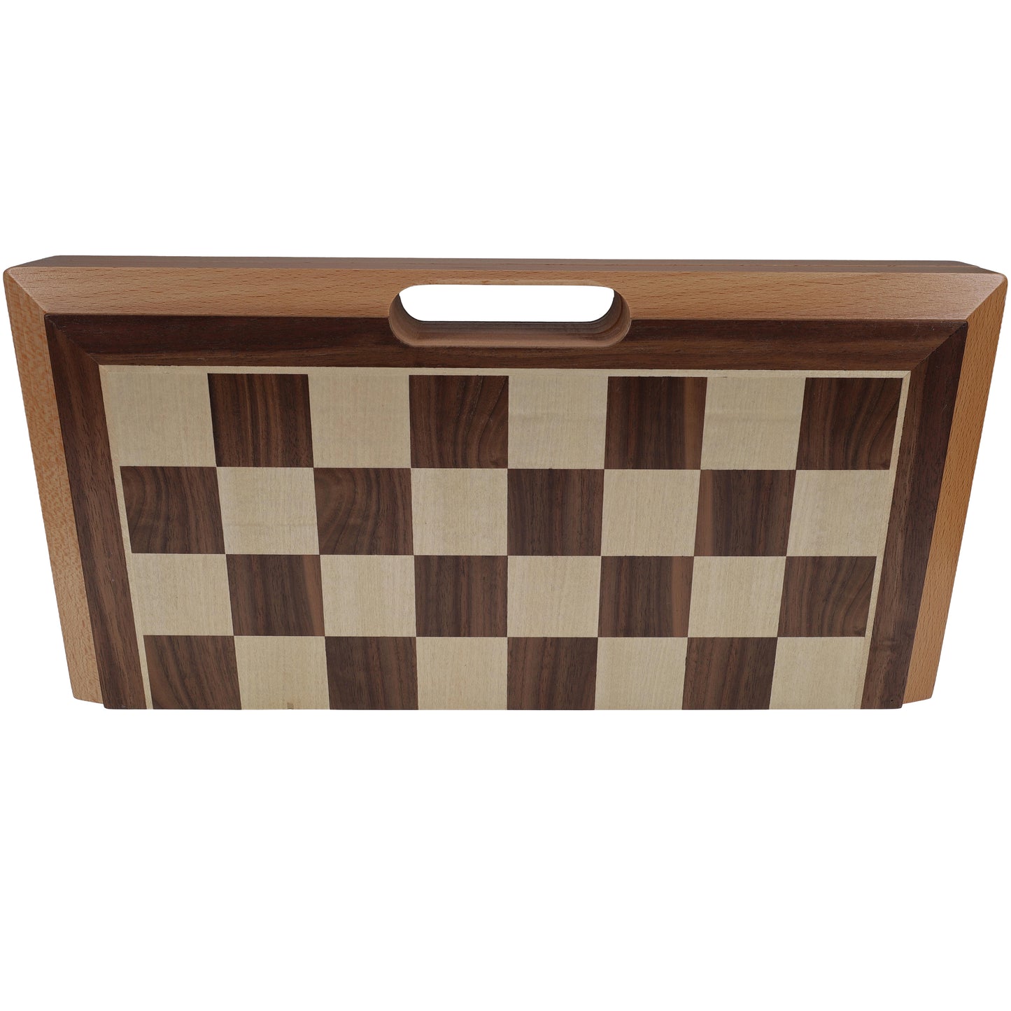 WE Games Folding Wood Travel Chess Set - 16 in. Board, 3 in. King
