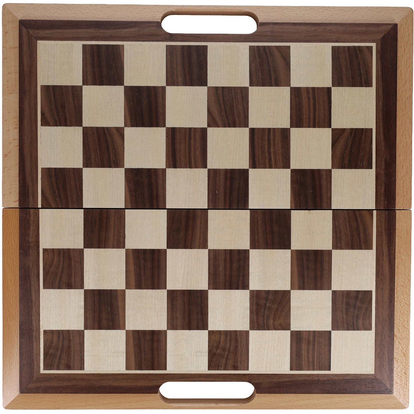 WE Games Folding Wood Travel Chess Set - 16 in. Board, 3 in. King