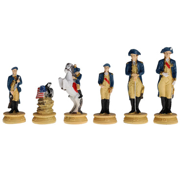 WE Games American Revolutionary War Chess Pieces, 3.5 inch king