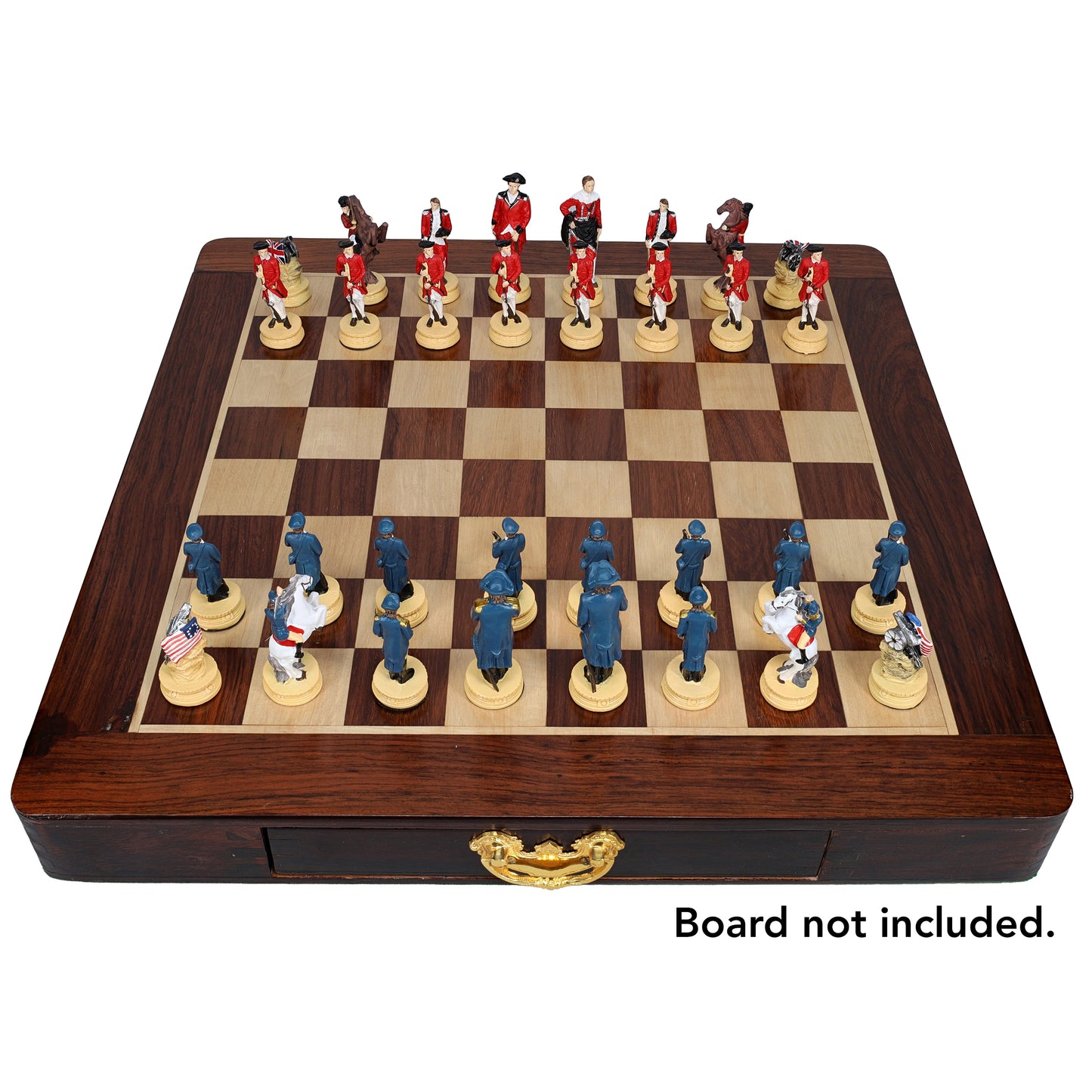 WE Games American Revolutionary War Chess Pieces, 3.5 inch king