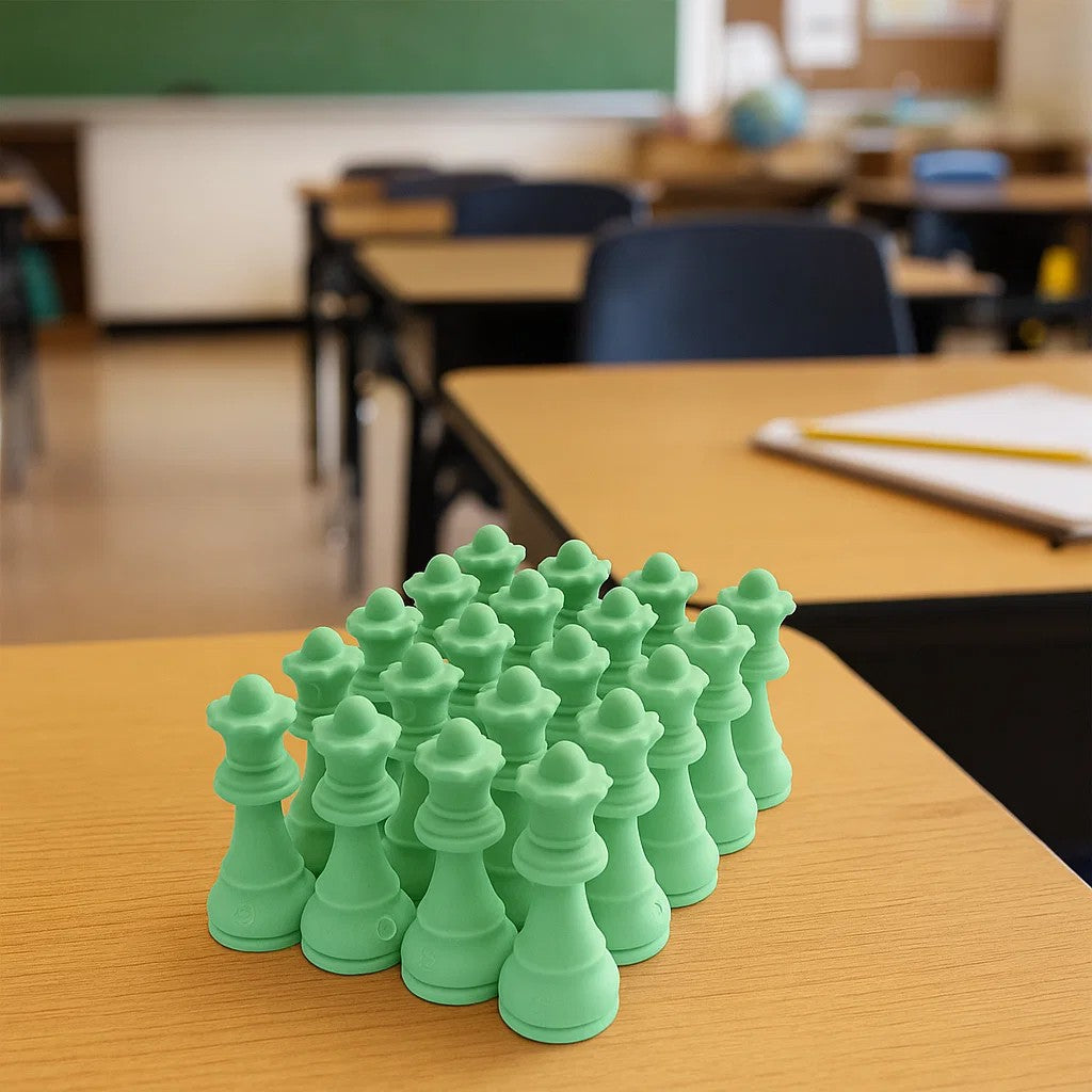 Chess Queen Erasers - Bulk Party Pack of 25 - Chess Club prizes and Party Favors - by WE Games