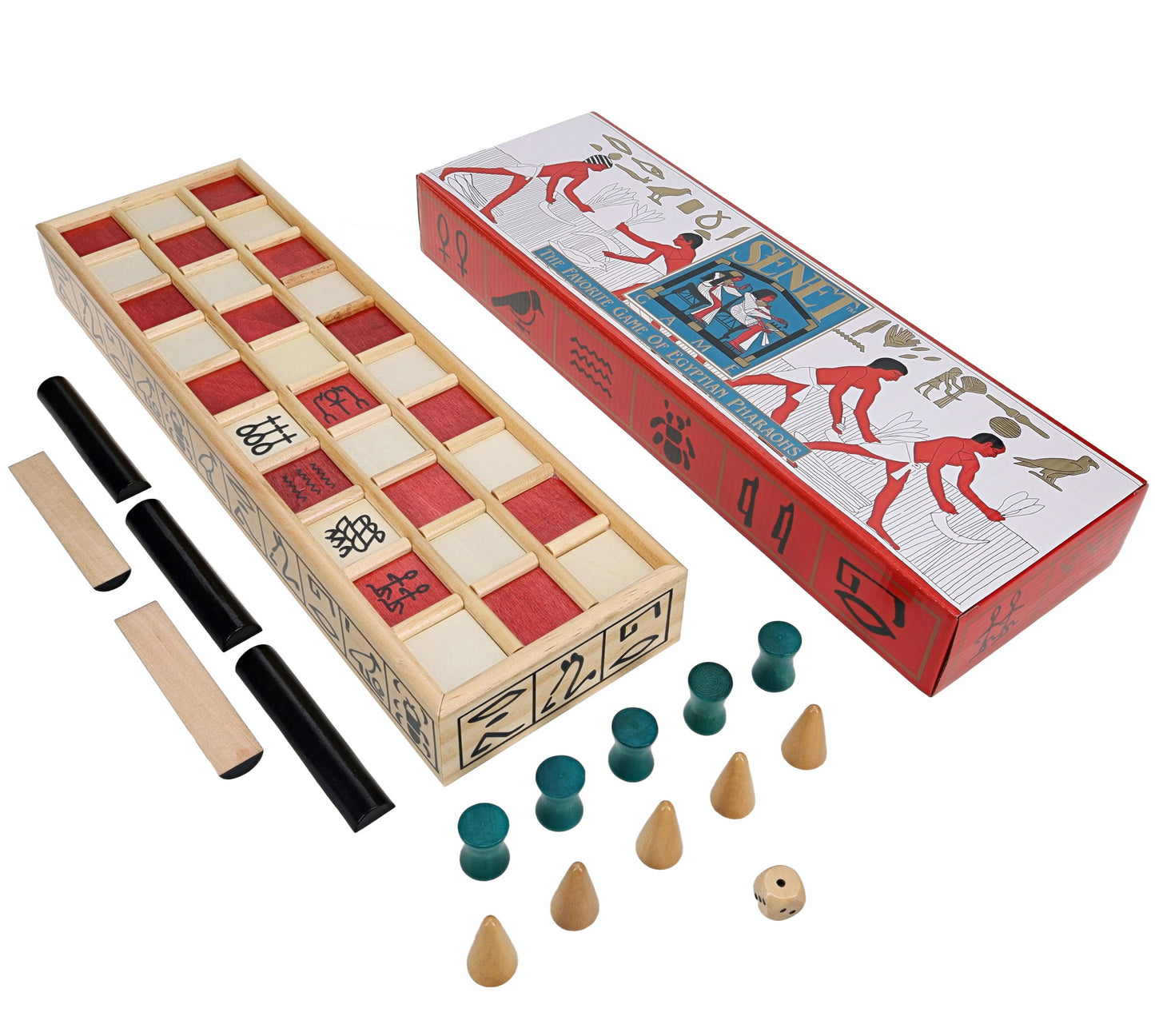 Wood Senet Game - An Ancient Egyptian Board Game