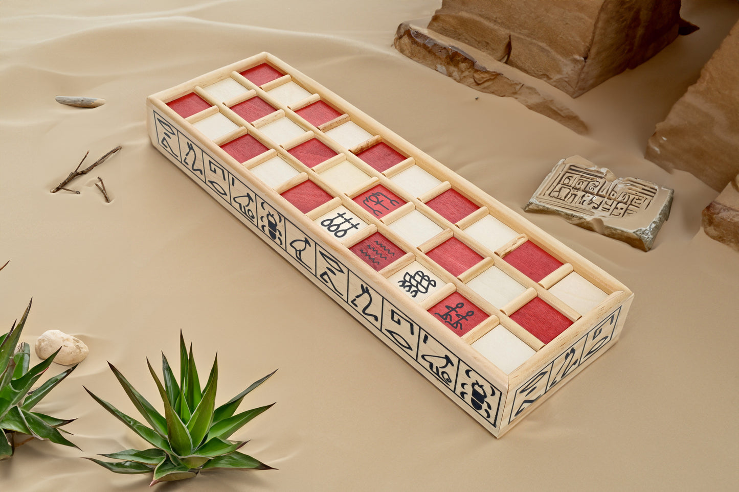 Wood Senet Game - An Ancient Egyptian Board Game