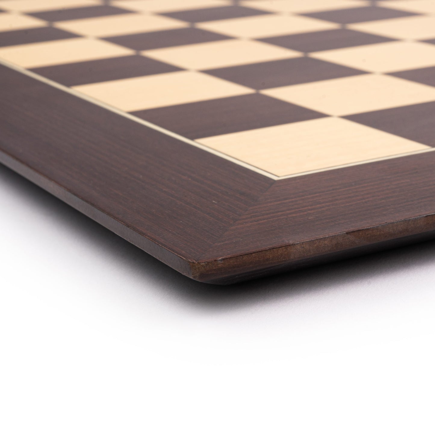 WE Games Deluxe Wenge Wood Chessboard with Storage Box - Handmade in Spain, 20 in.