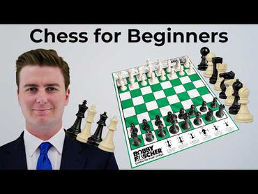 WE Games Best Value Tournament Chess Set - Plastic Staunton Chess Pieces and Roll-Up Vinyl Chess Board