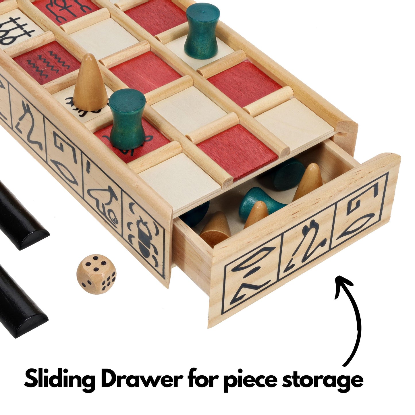 Wood Senet Game - An Ancient Egyptian Board Game