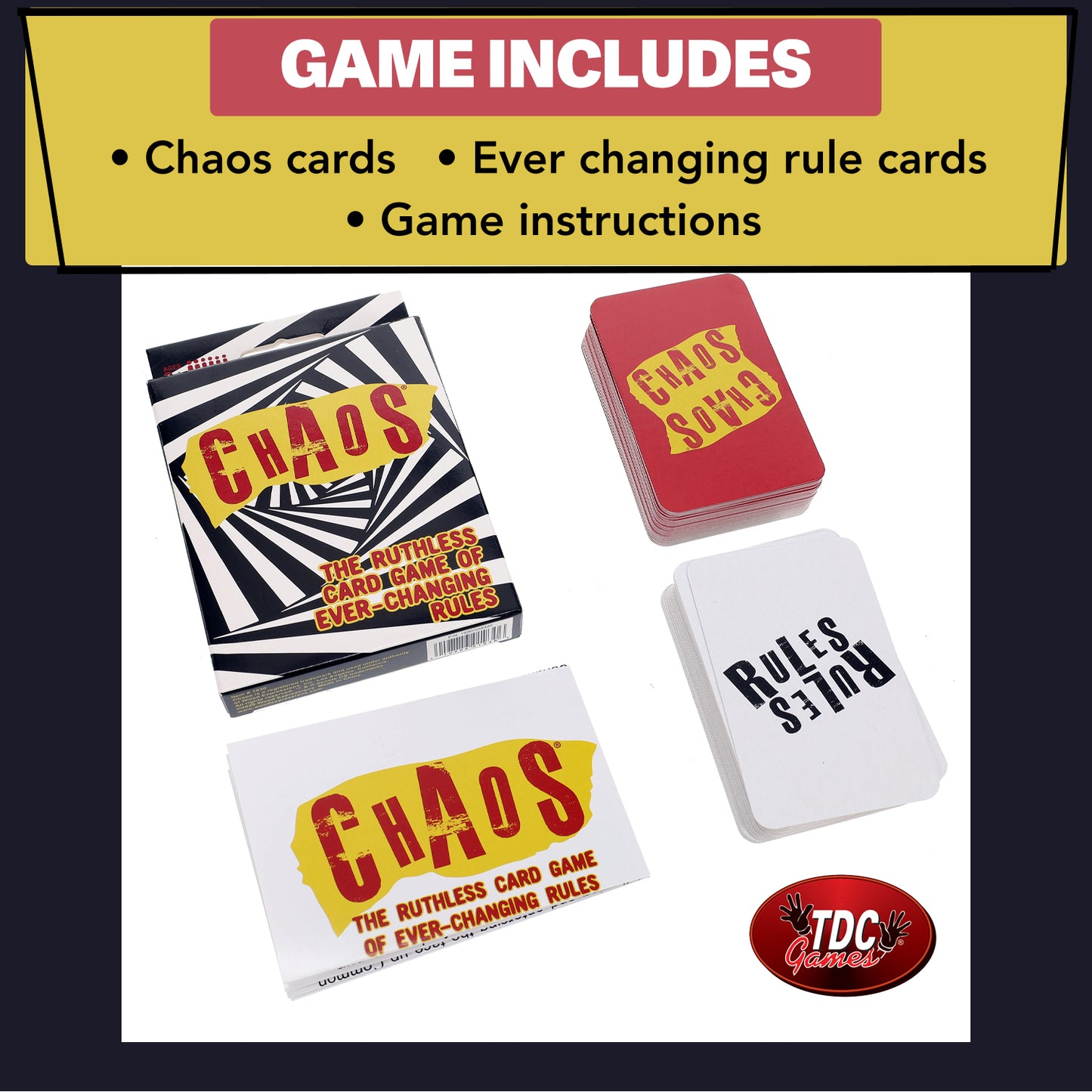 The Chaos Card Game of Everchanging Rules