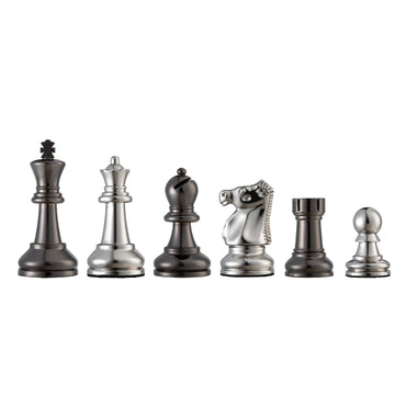 Bobby Fischer Metal Ultimate Chess Pieces, 3.75 in. king