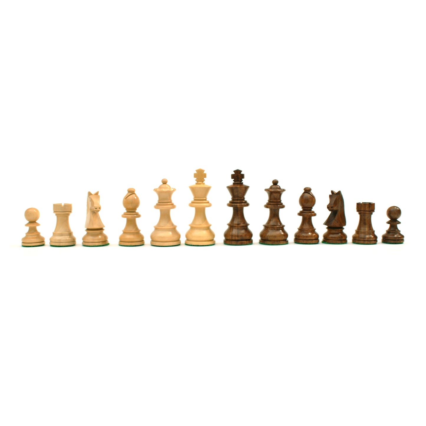 WE Games Classic Staunton Chess Pieces - Weighted with 3 in. King